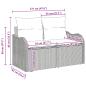 Preview: Gartensofa-set mit Kissen mit Kissen 6 pcs Braun Poly Rattan