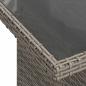 Preview: 7-teiliger Garten Sofa Set mit Kissen Grau Poly Rattan