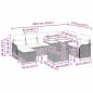 Preview: Gartensofa-set 9 Stk. Schwarz Poly-Rattan