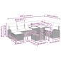 Preview: Gartensofa-set 9 Stk. Schwarz Poly-Rattan