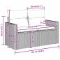 Preview: 13-teilige Garten Sofa Set mit Kissen Beiges Poly Rattan Akazie