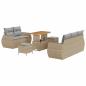 Preview: Gartensofa-set 8 Stk. Beige Poly-Rattan