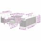 Preview: 10-teiliges Garten Sofa Set mit Kissen in beige Poly-Rattan