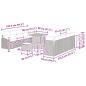 Preview: Gartensofa-set mit Kissen 11 pcs Schwarz Poly-Rattan