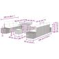 Preview: 10-teiliges Garten-Sofa-Set mit Kissen Grau Poly-Rattan Akazie