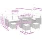Preview: Gartensofa-set 10 pcs Schwarz Poly-Rattan