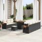 Preview: ARDEBO.de - Gartensofa-set 10 stk. Schwarz Poly-Rattan