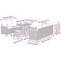 Preview: 10-teilige Garten Sofa Set mit Kissen Schwarz Poly Rattan
