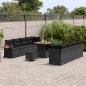 Preview: Gartensofa-set 11 Stk. Schwarz Poly-Rattan
