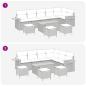 Preview: Gartensofa-set 10 pcs Schwarz Poly-Rattan