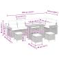 Preview: Gartensofa-set 10 pcs Beige Poly-Rattan