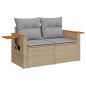 Preview: Gartensofa-set 12 pcs Beige Poly-Rattan
