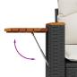 Preview: Gartensofa-set 14 pcs Schwarz Poly-Rattan