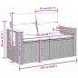 Preview: 10-teiliges Garten Sofa Set mit Kissen Beige Poly Rattan Akazie