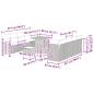 Preview: 11-teilige Garten-Sofa-Set mit Kissen Grau Poly-Rattan Akazie