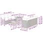 Preview: 11-teiliges Garten-Sofa-Set mit Kissen beige Poly-Rattan Akazie
