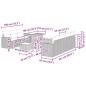 Preview: 10-teiliges Garten Sofa Set mit Kissen Grau Poly Rattan Akazie
