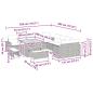Preview: 13-teiliges Garten-Sofa-Set mit Kissen Beige Poly-Rattan Akazie
