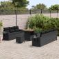 Preview: Gartensofa-set 10 stk. 7-Sitzanzahl Schwarz Poly-Rattan