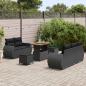 Preview: Gartensofa-set 8 stk. 5-Sitzanzahl Schwarz Poly-Rattan