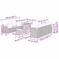 Preview: Garten-Sofa-Set mit Speicher 11 pcs Beige Poly Rattan
