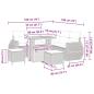 Preview: Garten-Sofa-Set mit Kissen 8 pcs Beige und Hellgrau