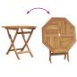 Preview: 3-teiliges klappbares Garten Bistro Set aus solidem Teakholz