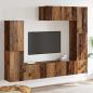 Preview: ARDEBO.de - 7 Teile TV Schrank Set Wandmontiert Old Wood Engineered Wood