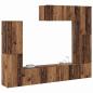 Preview: 7 Teile TV Schrank Set Wandmontiert Old Wood Engineered Wood