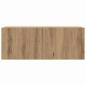 Preview: 4-teiliges TV Schrank Set Wandmontiert Artisan Eiche Spanplatten
