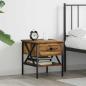 Preview: ARDEBO.de - Nachttisch Altholz 40x42x45 cm Holzwerkstoff