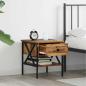 Preview: Nachttisch Altholz 40x42x45 cm Holzwerkstoff