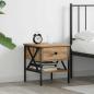 Preview: ARDEBO.de - Nachttisch Artisan Eiche 40x42x45 cm Holzwerkstoff