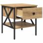 Preview: Nachttisch Artisan Eiche 40x42x45 cm Holzwerkstoff