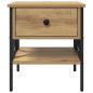 Preview: Nachttisch Artisan Eiche 40x42x45 cm Holzwerkstoff