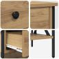 Preview: Nachttisch Artisan Eiche 40x42x45 cm Holzwerkstoff