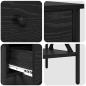 Preview: Nachttisch Schwarze Eiche 40x42x45 cm Holzwerkstoff