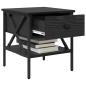 Preview: Nachttische 2 Stk Schwarze Eiche 40x42x45 cm Ingenieurholz