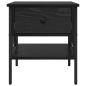 Preview: Nachttische 2 Stk Schwarze Eiche 40x42x45 cm Ingenieurholz