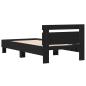 Preview: Schwarzes Eichenbettgestell Schwarze Eiche Massivholz Eiche