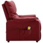Preview: Massagesessel Elektrisch Weinrot Stoff