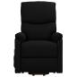 Preview: Massagesessel mit Aufstehhilfe Schwarz Stoff