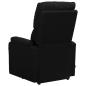 Preview: Massagesessel mit Aufstehhilfe Schwarz Stoff