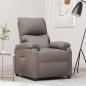 Preview: ARDEBO.de - Relaxsessel Taupe Stoff
