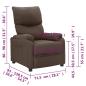 Preview: Relaxsessel Taupe Stoff