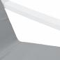 Preview: Relaxsessel mit Hocker Hellgrau Stoff
