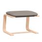 Preview: Relaxsessel mit Hocker Taupe Stoff