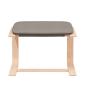 Preview: Relaxsessel mit Hocker Taupe Stoff