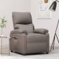 Preview: ARDEBO.de - Relaxsessel Elektrisch Taupe Stoff
