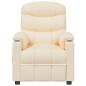 Preview: Massagesessel Elektrisch Creme Stoff
